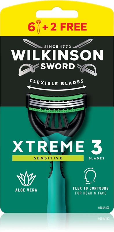 Wilkinson Sword Xtreme 3 Sensitive Comfort vienkartiniai skustuvai vyrams