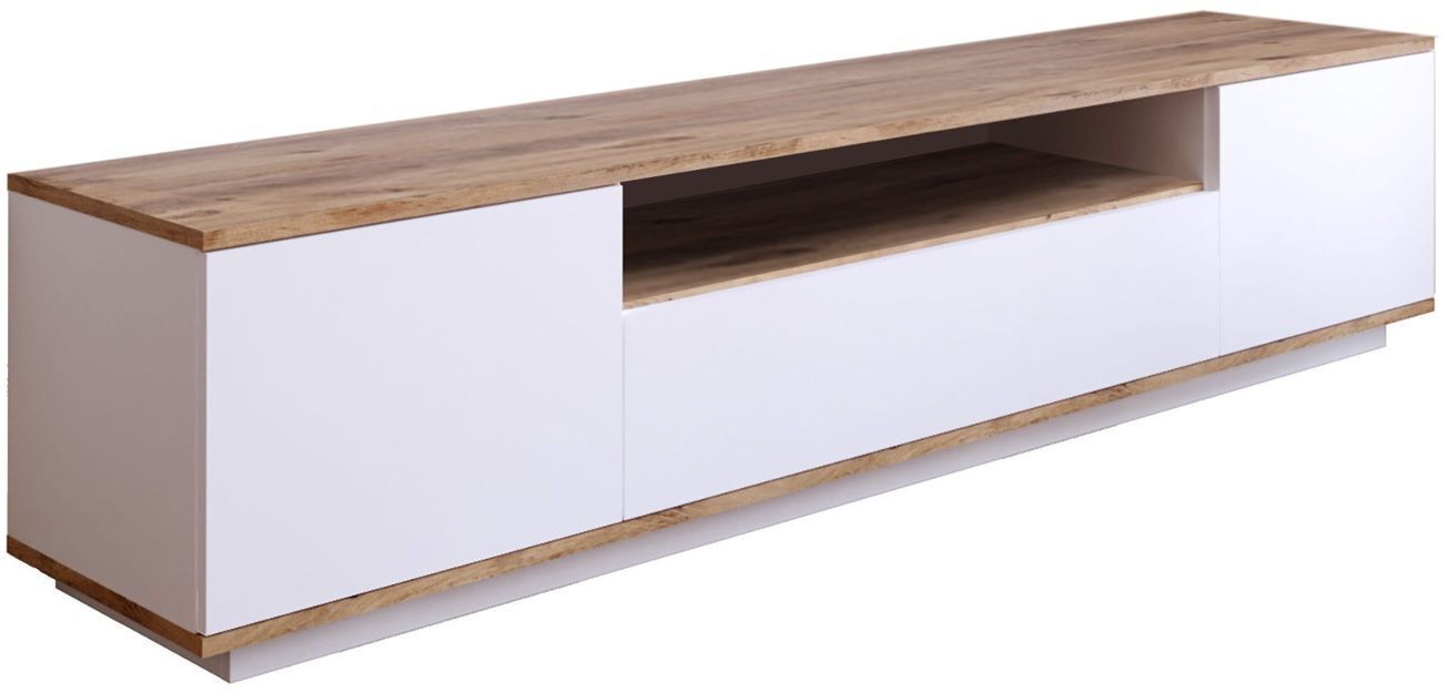 Mueble para TV - FR7 - Pino atlántico / Blanco - 180 x 45 x 45 cm