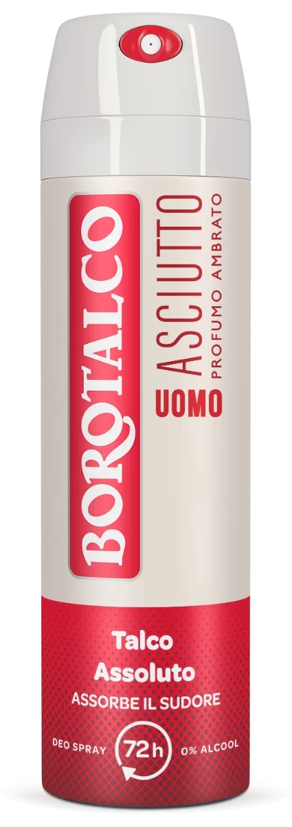 BOROTALCO Déodorant Homme Borotalco Spray Sec Ambre 150 ml 72h