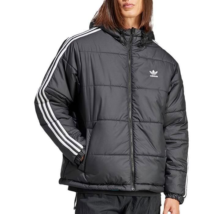 Chaqueta acolchada Adidas Adic para hombre, color negro y verde.