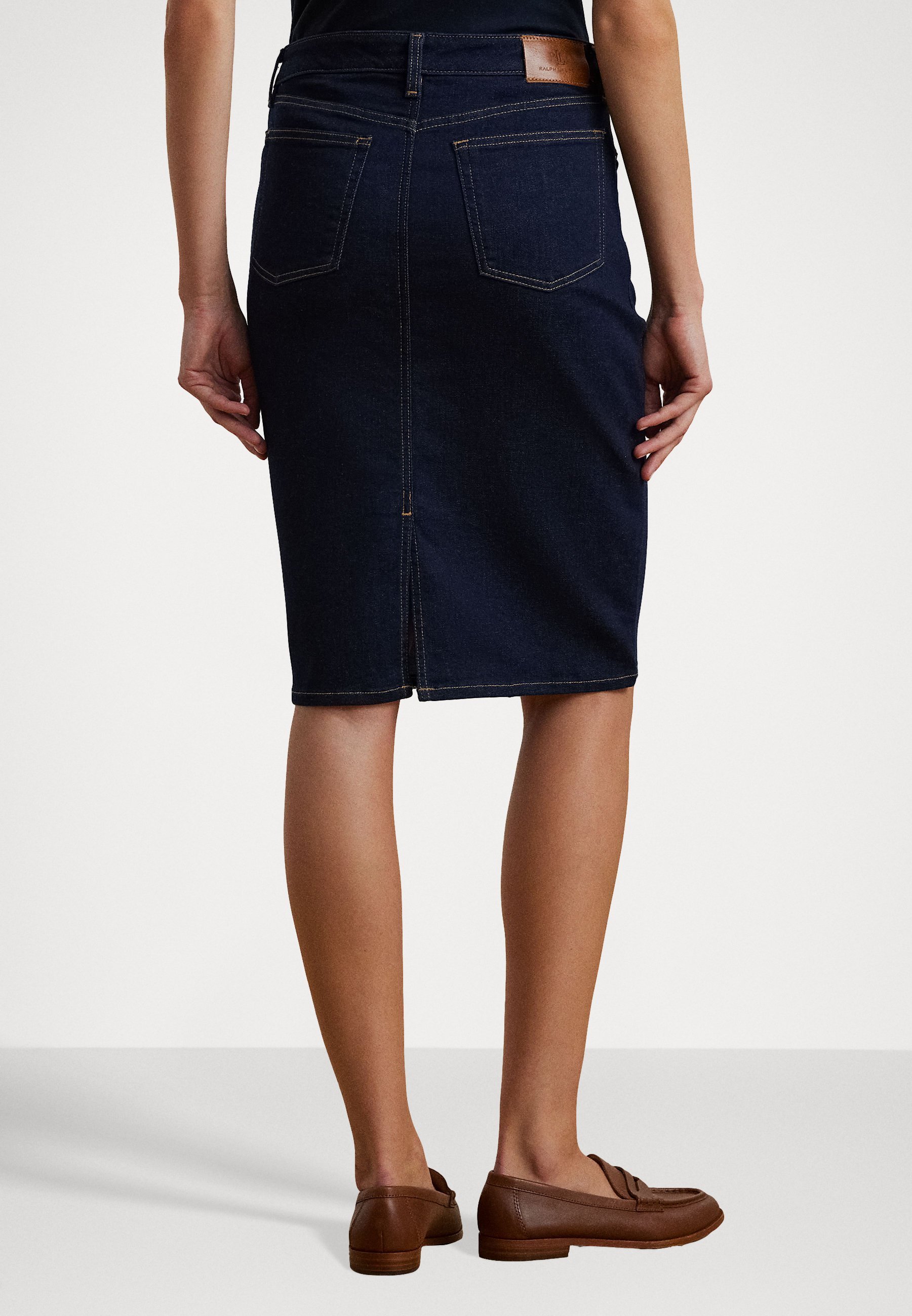 Gonna in denim Lauren Ralph Lauren - Gonna a tubino - lavaggio a risciacquo