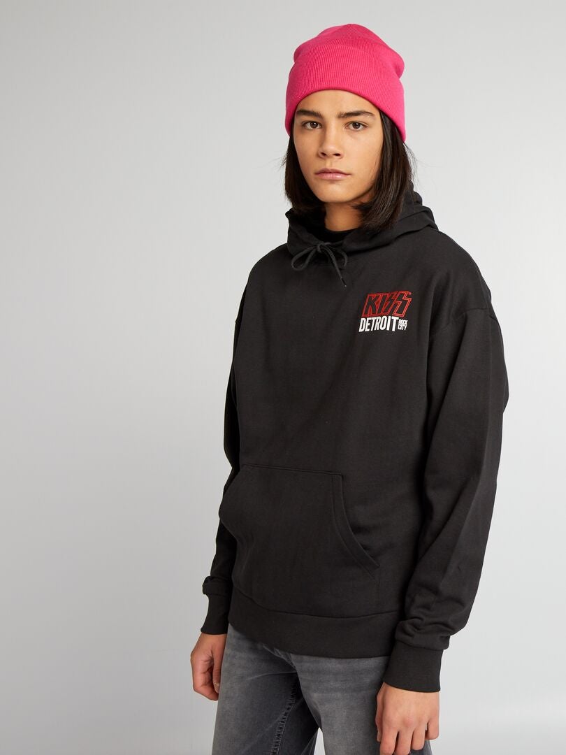 Moletom com capuz KISS - Preto