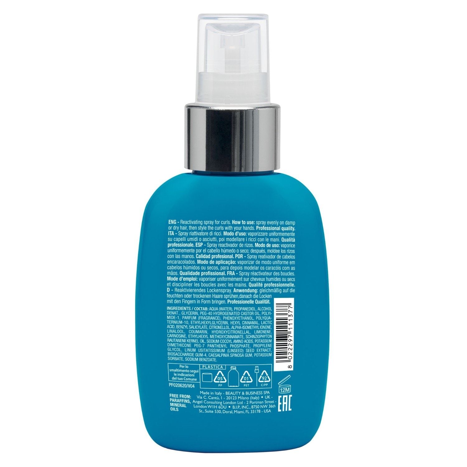 ALFAPARF MILANO matu veidošanas līdzeklis Semi di Lino Curl Reactivation Spray - 125 ml