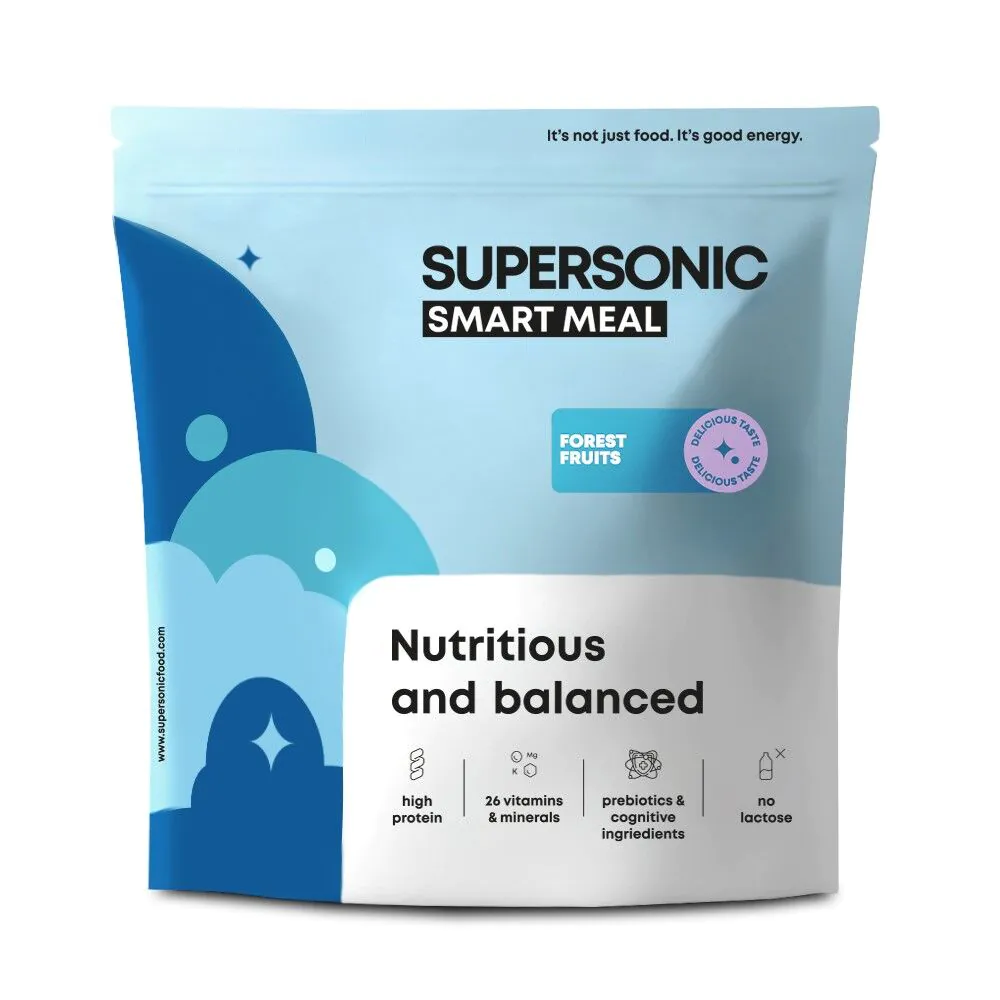 Supersonic Smart Meal Pełnowartościowy posiłek o smaku dzikie owoce leśne (13 porcji)