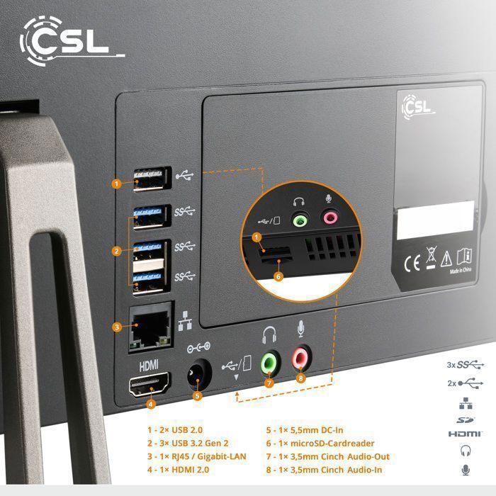 PC tout-en-un CSL Unity F27B-ALS 27