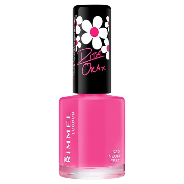 Lak na nechty Rimmel 60 Seconds Super Shine 1,3 g, 3,7 g, odtieň Rita Ora Neon Fest