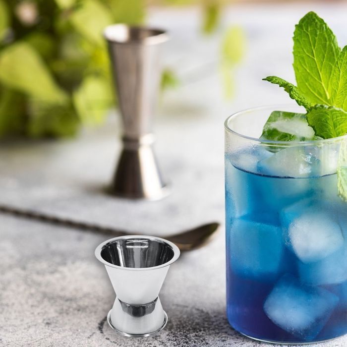 Cocktail duo with shaker and stainless steel alcohol dispenser Fackelmann Bar Concept