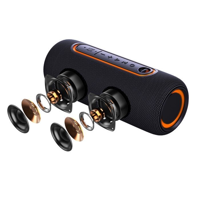 Enceinte Nomade - LEDWOOD - XTREM140 - 100W - Bluetooth 5.0 - Etanche IPX5