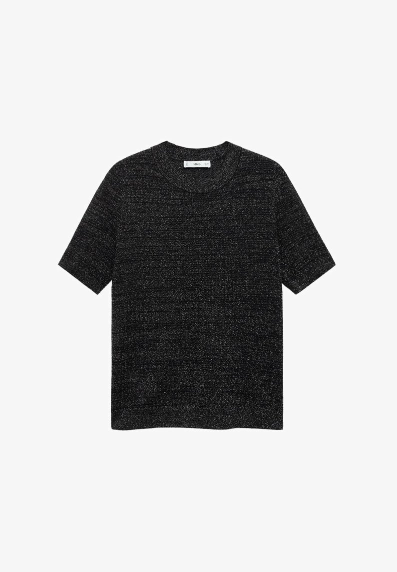 Mango Basic póló - fekete