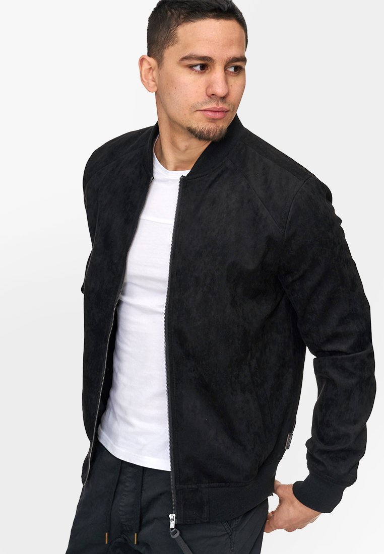 INDICODE JEANS WAYNE - Veste en similicuir - noire