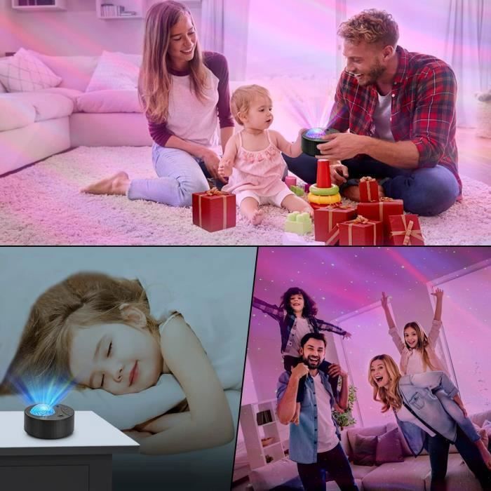 Sterrenhemelprojector, nachtlampje met 14 zachte lichtjes + 5 liedjes