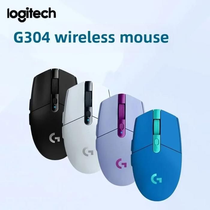 Souris de jeu sans fil Logitech G304 légère,capteur Hero 12K,12000DPI,6 boutons programmables,Compatible PC MacOS Black