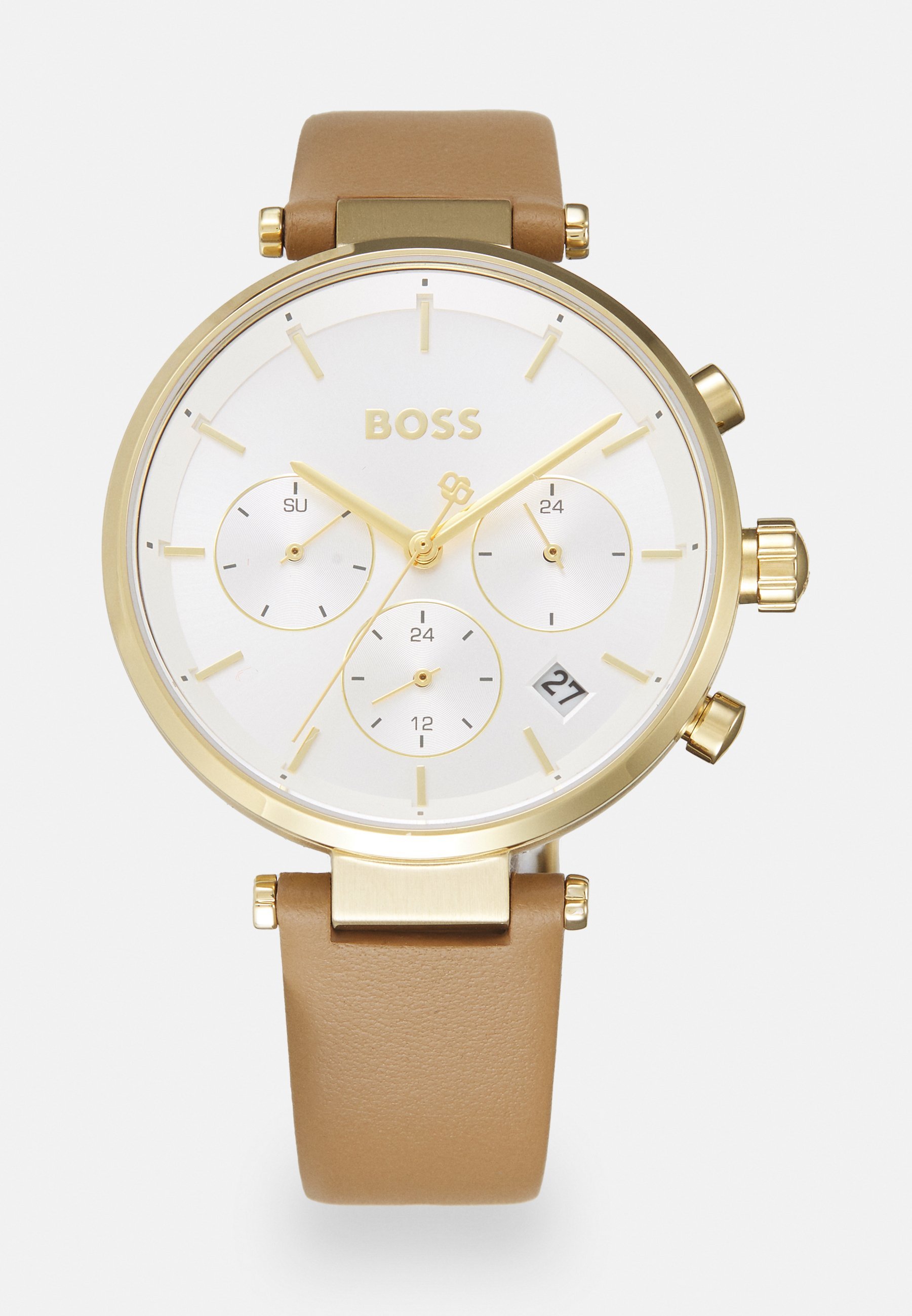 BOSS MAJESTY SPORT - Orologio cronografo - marrone/argento/bianco