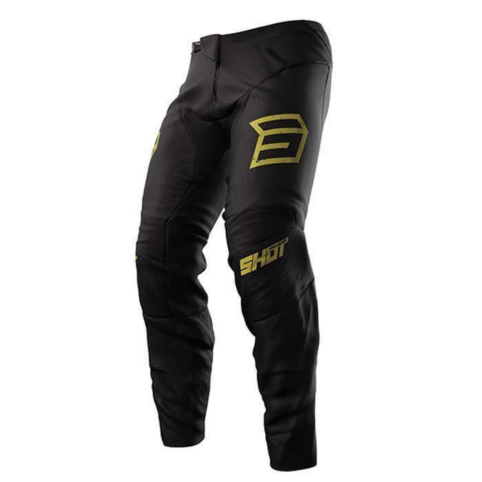 Pantalones de motocross SHOT RACE GEAR color oro militar