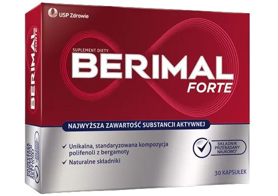 Berimal Forte, Preparat na utrzymanie prawidłowego poziomu cholesterolu, Kapsułki