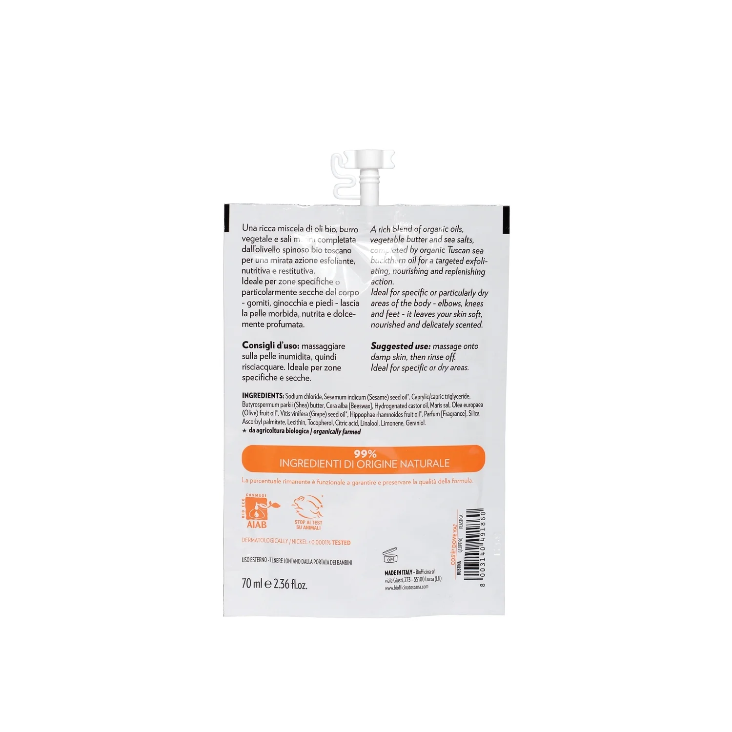 Corpo Scrub ricco all'olivello spinoso - Esfoliante