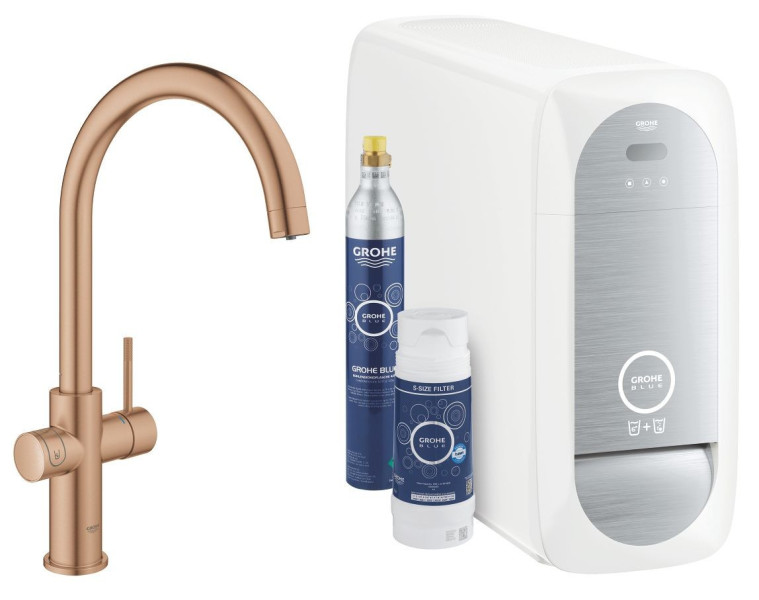 GROHE Bateria z filtrem BLUE HOME stare złoto 31455DL1