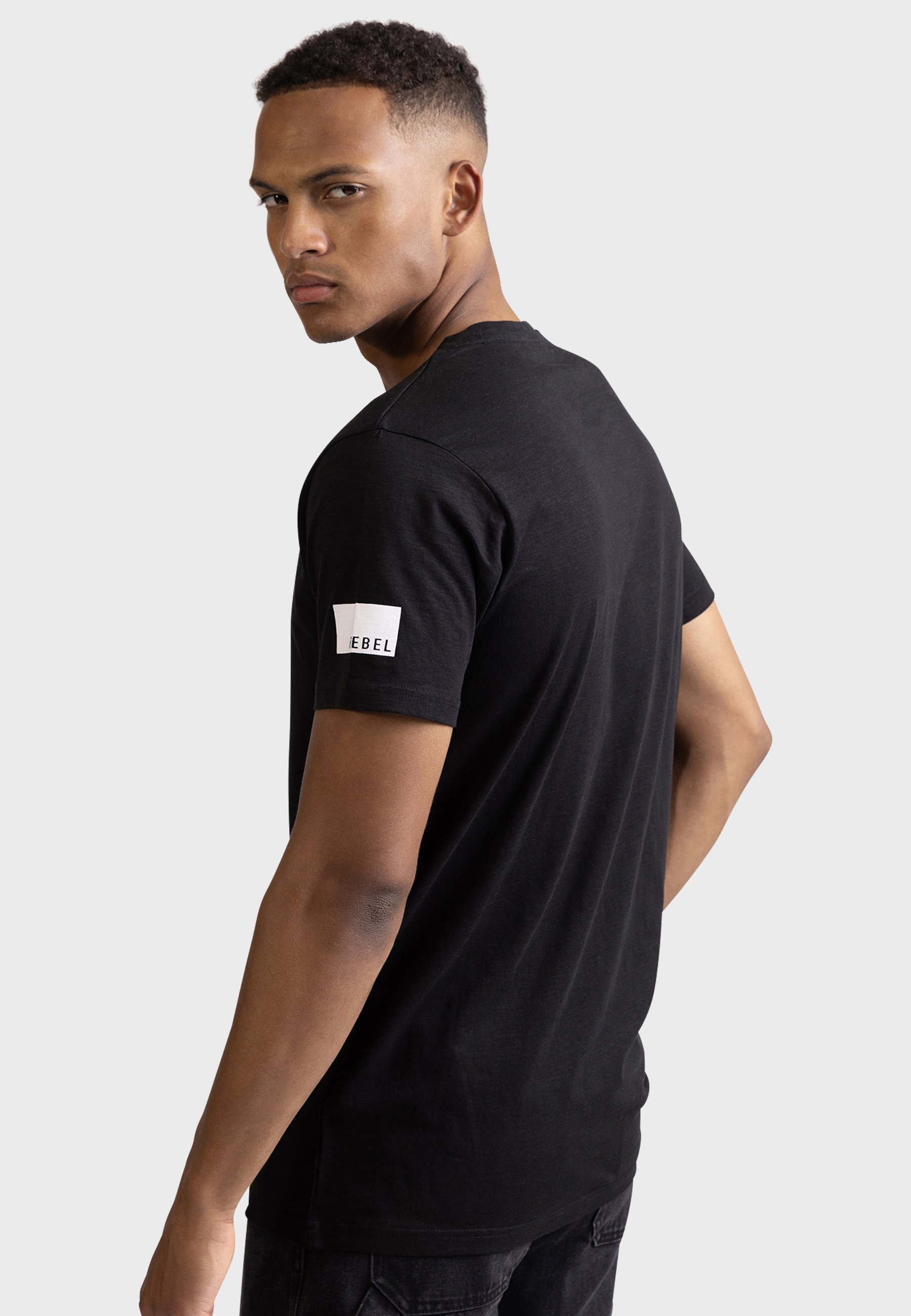 Redefined Rebel GUTI TEE - Bedrucktes T-Shirt - Schwarz