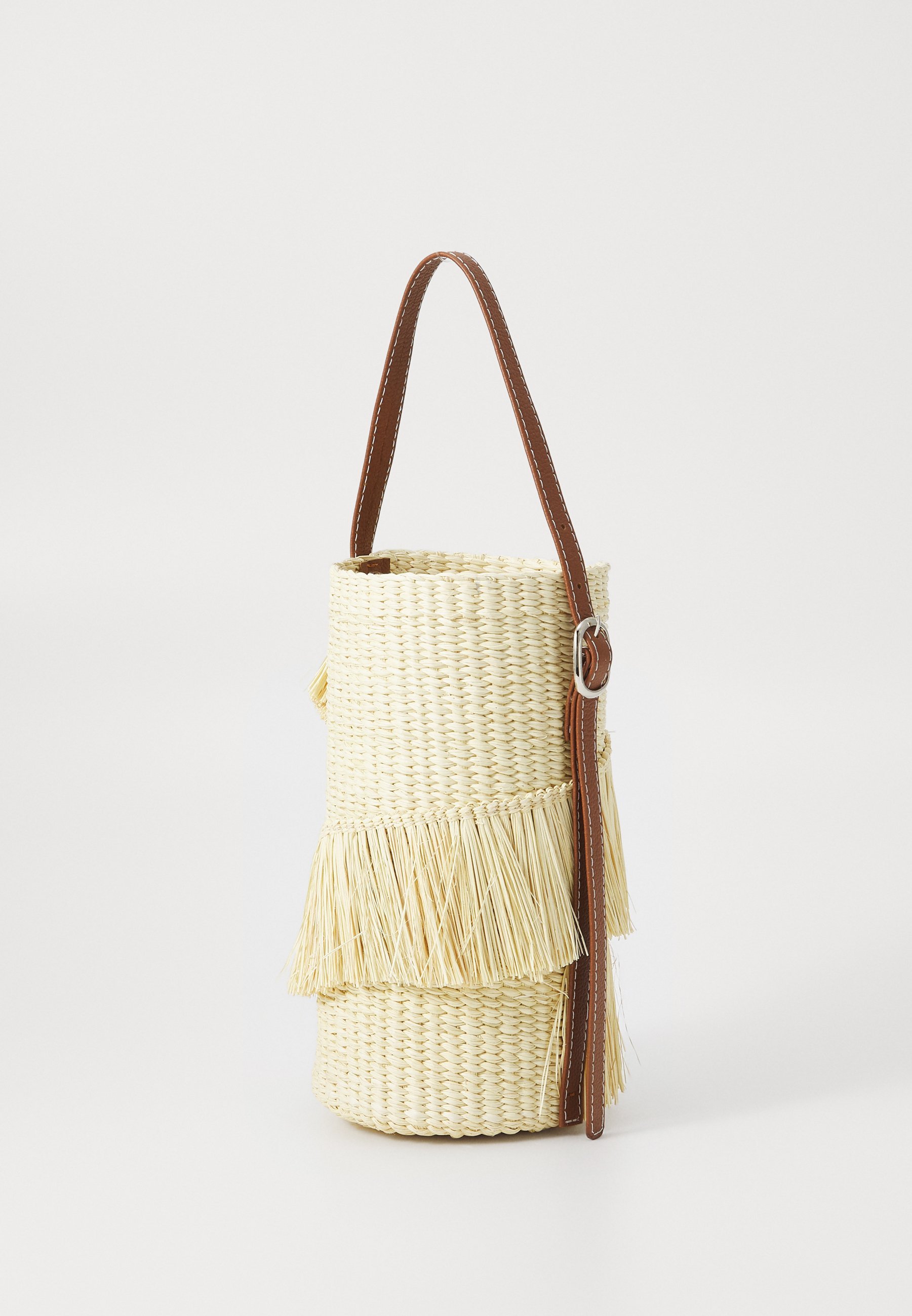 Sensi Studio MAXI FRAYED BUCKET - Sac à main - naturel/camel