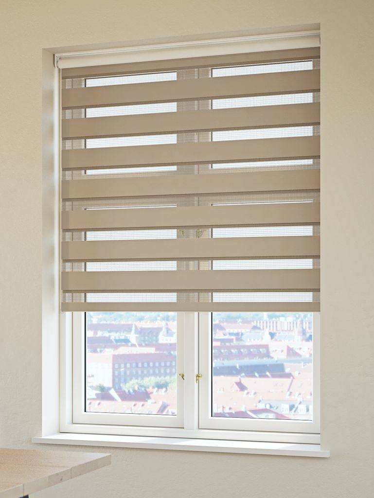 FEMRIS rullo žalūzijas 80x180cm duo pelēkbrūna