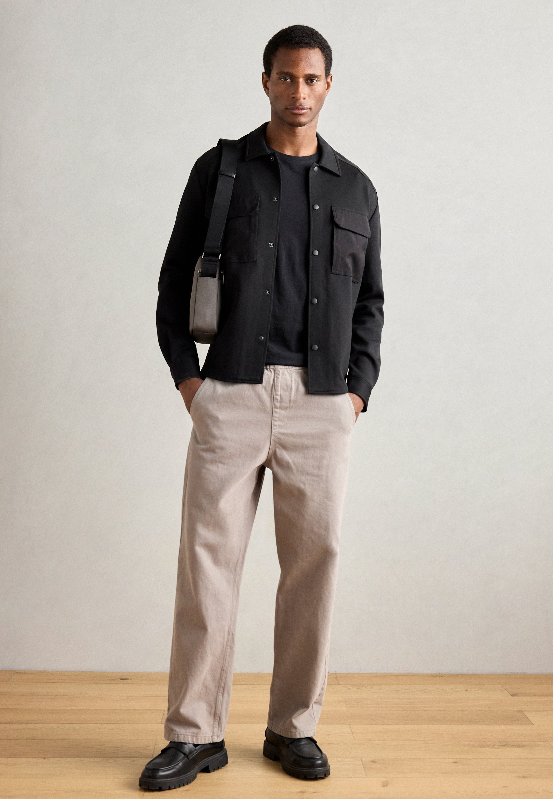 Antony Morato overhemd met normale pasvorm en contrasterende details - Overhemd - zwart