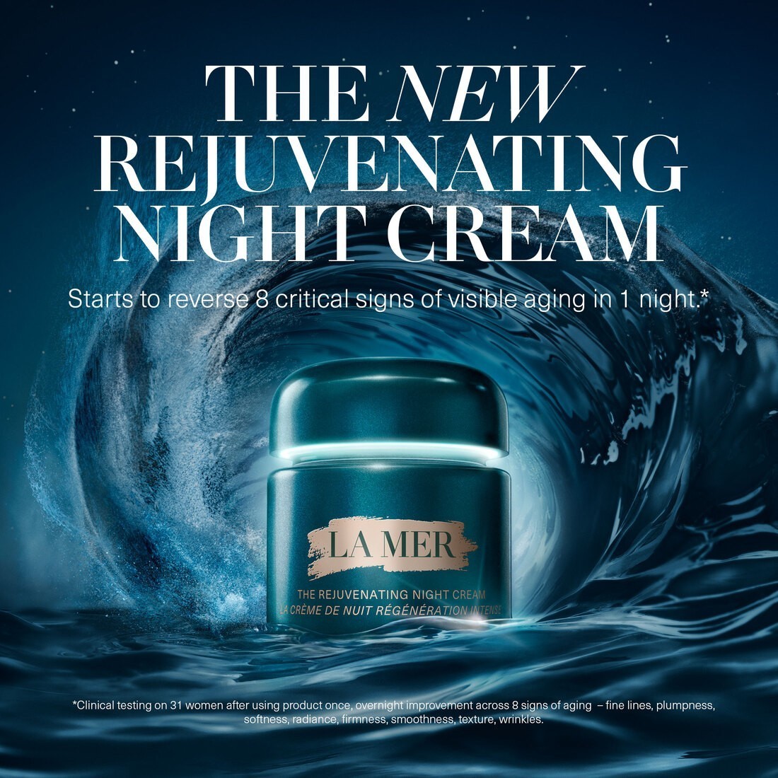 La Mer krema za lice, pomlađujuća noćna krema – 15 ml