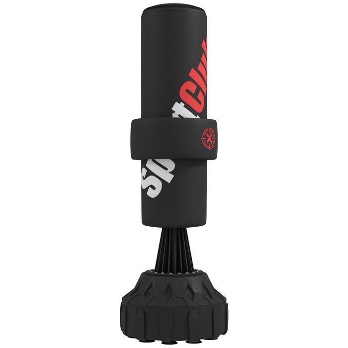 SPORTNOW - Sacco da boxe autoportante - Plastica - 58x58x175 cm - Nero