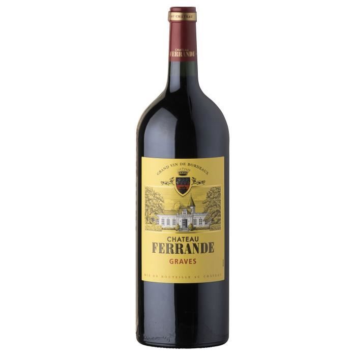 Magnum Gift Box in Wooden Crate - Château Ferrande 2019 Graves - Bordeaux Red Wine