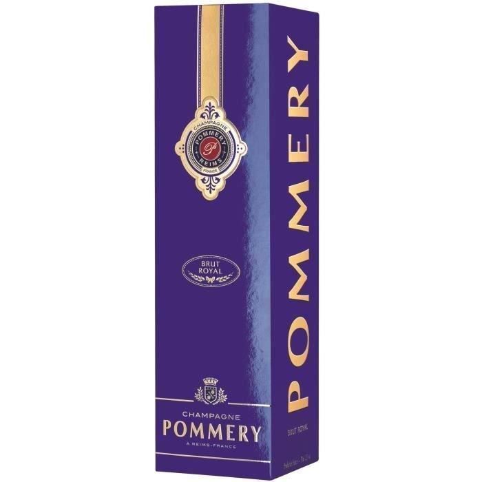 Champagne Pommery Brut Royal con estuche, 3 botellas de 75 cl