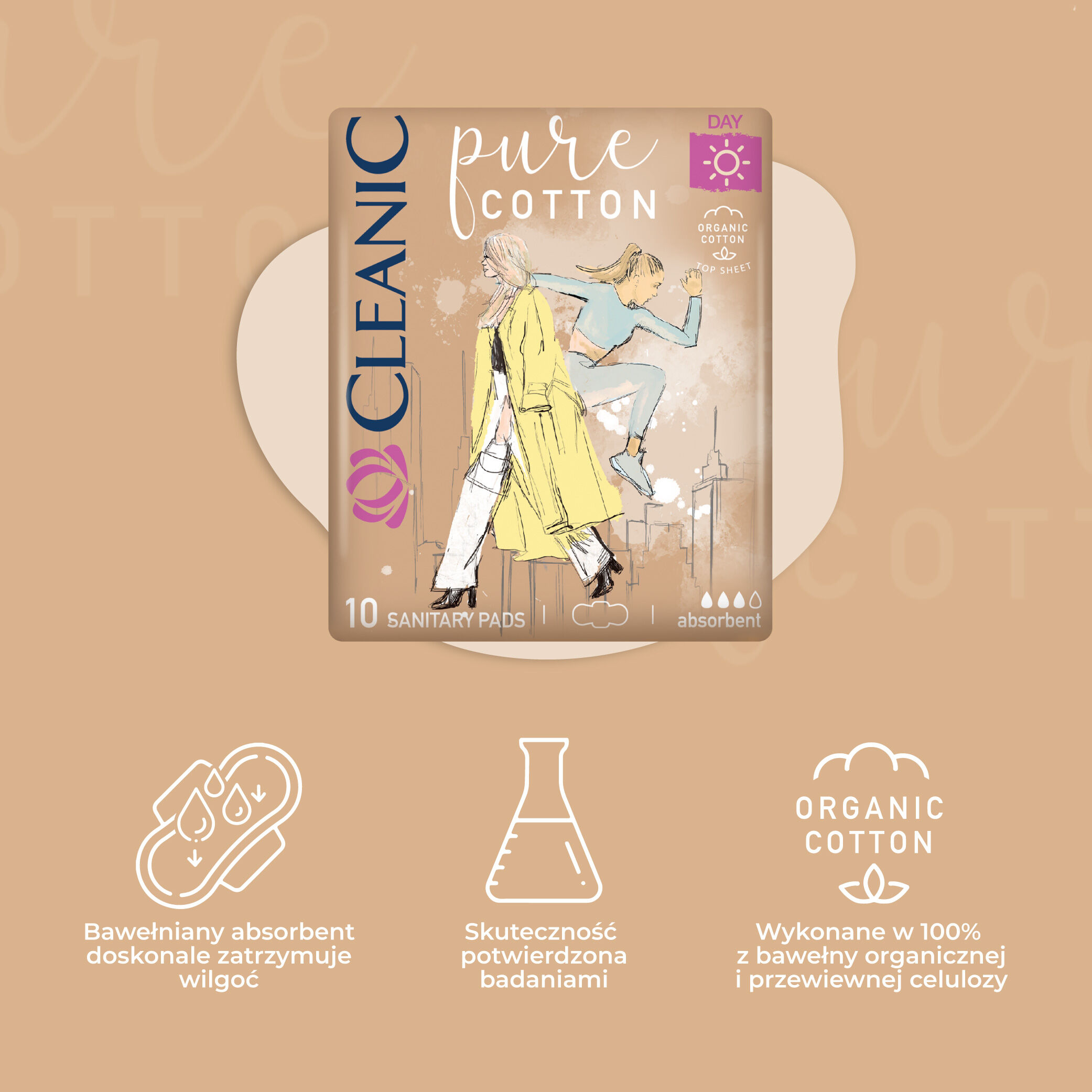 Cleanic Pure Cotton Day