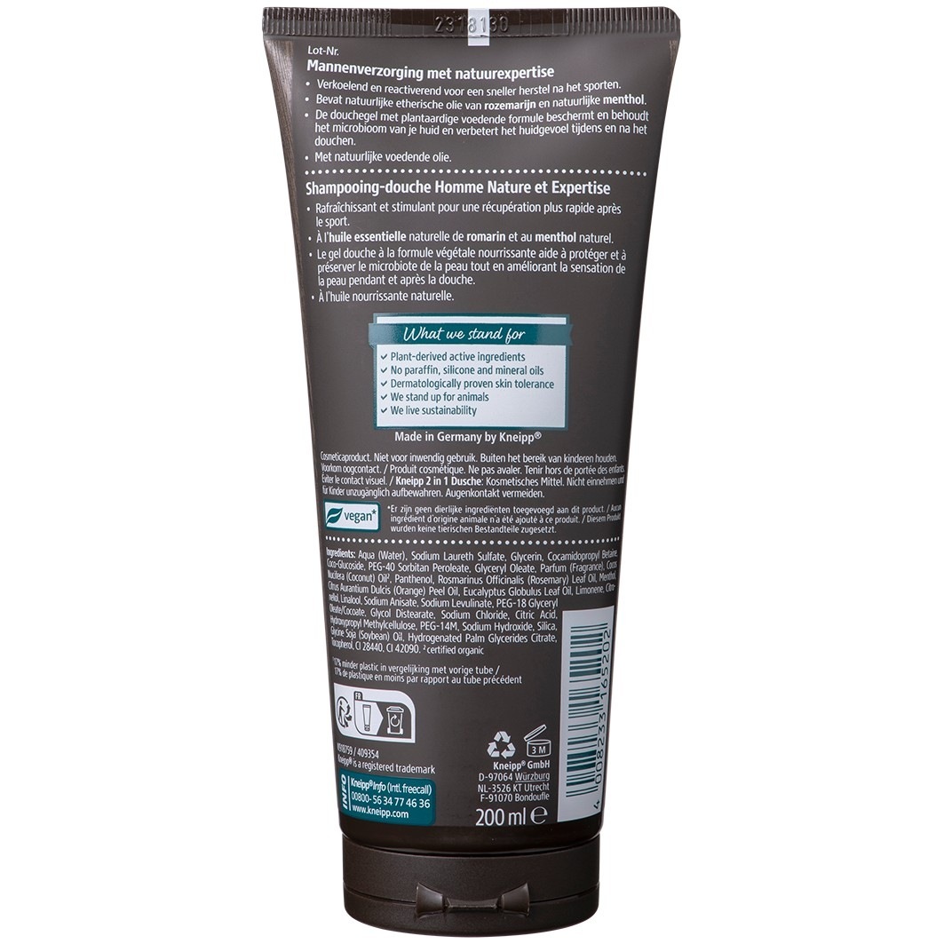 Kneipp Sve-u-jednom njega za muškarce tuširanje 2-u-1 Sport - 200 ml