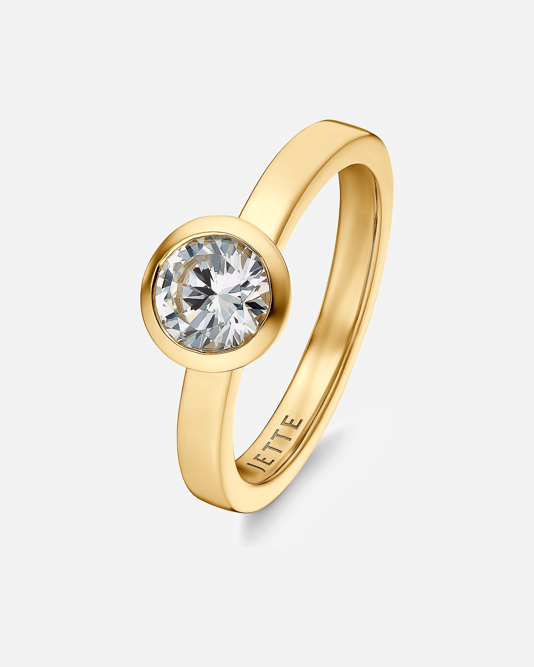 Jette Bagues or jaune