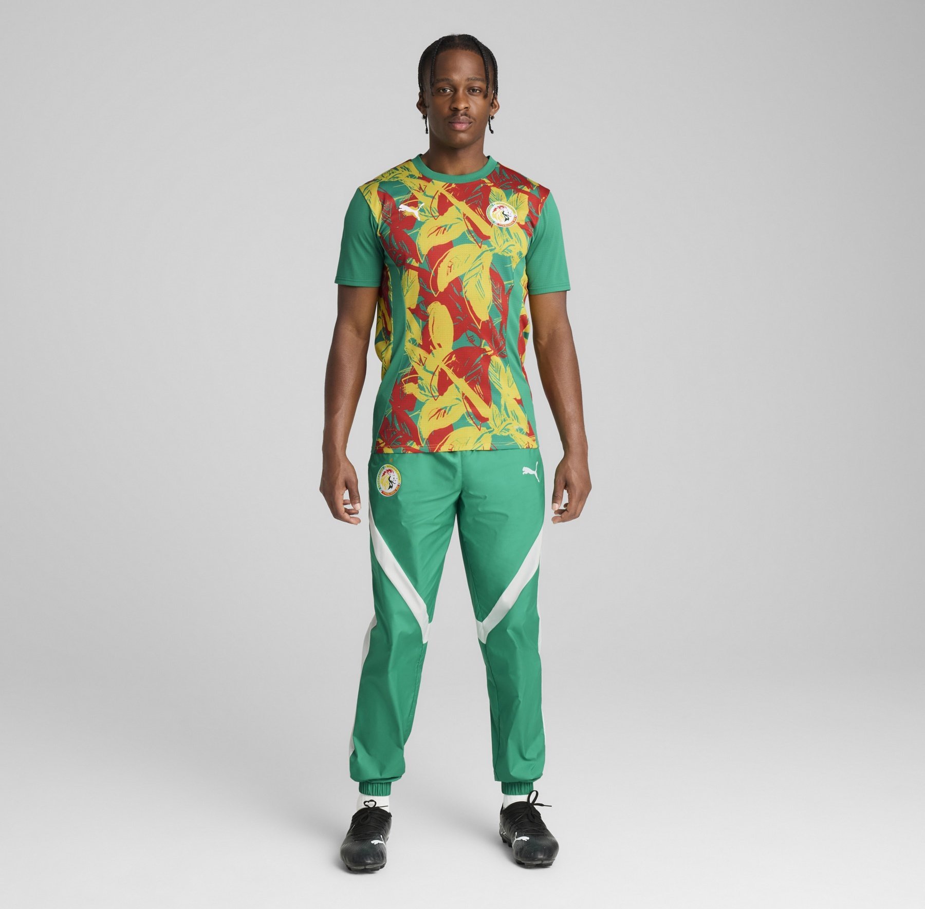 Puma SENEGAL 2025 PRE-MATCH - Trainingsbroek - sportgroen-wit