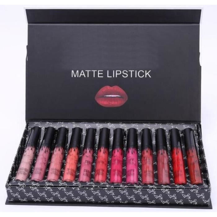 6 pièces-KL allowJules Kit de maquillage, gloss hydratant, rouge à lèvres, coffret cadeau cosmétique, livrais