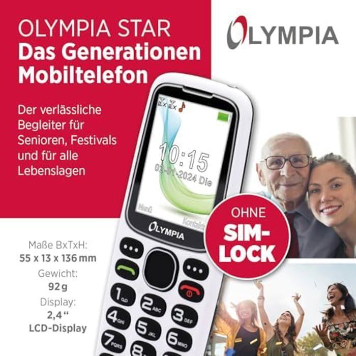 Celular - OLYMPIA - Olympia Star - Tela LCD de 2,4