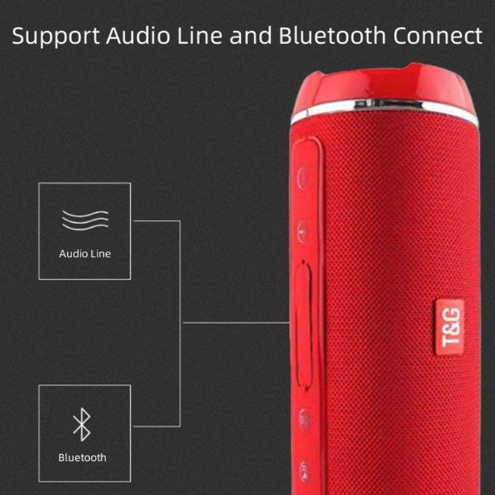 Altavoz portátil - TECH DISCOUNT - I® War Drum - Bluetooth - Resistente al agua - Rojo