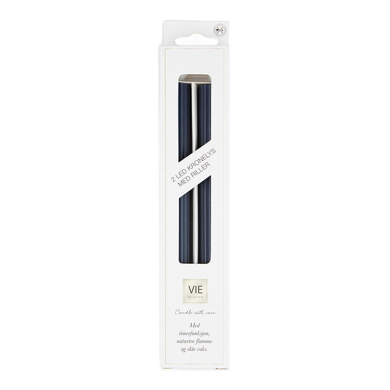 Vie Selected Crown-lamper 2-pak 24 cm LED-rille dybblå