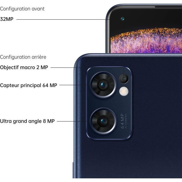 OPPO Find X5 Lite 256Go 5G Noir Stellaire