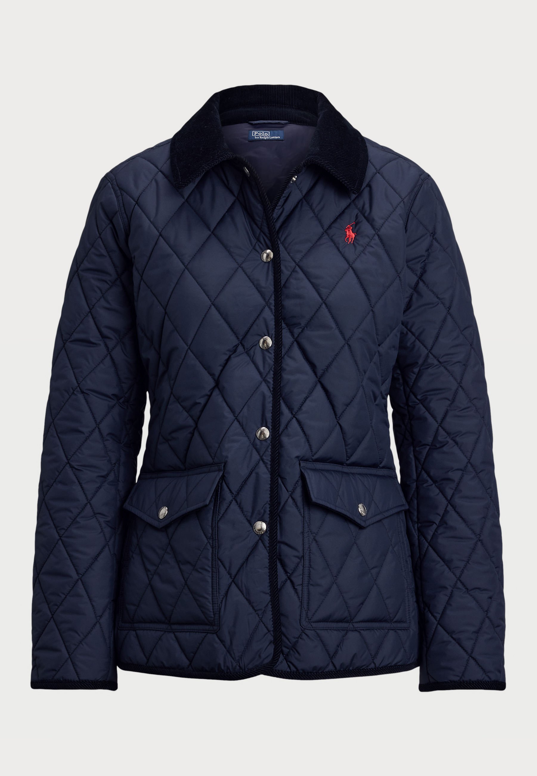 Polo Ralph Lauren CORDUROY TRIM QUILTED BARN JACKET - Lichte jas - rl navy