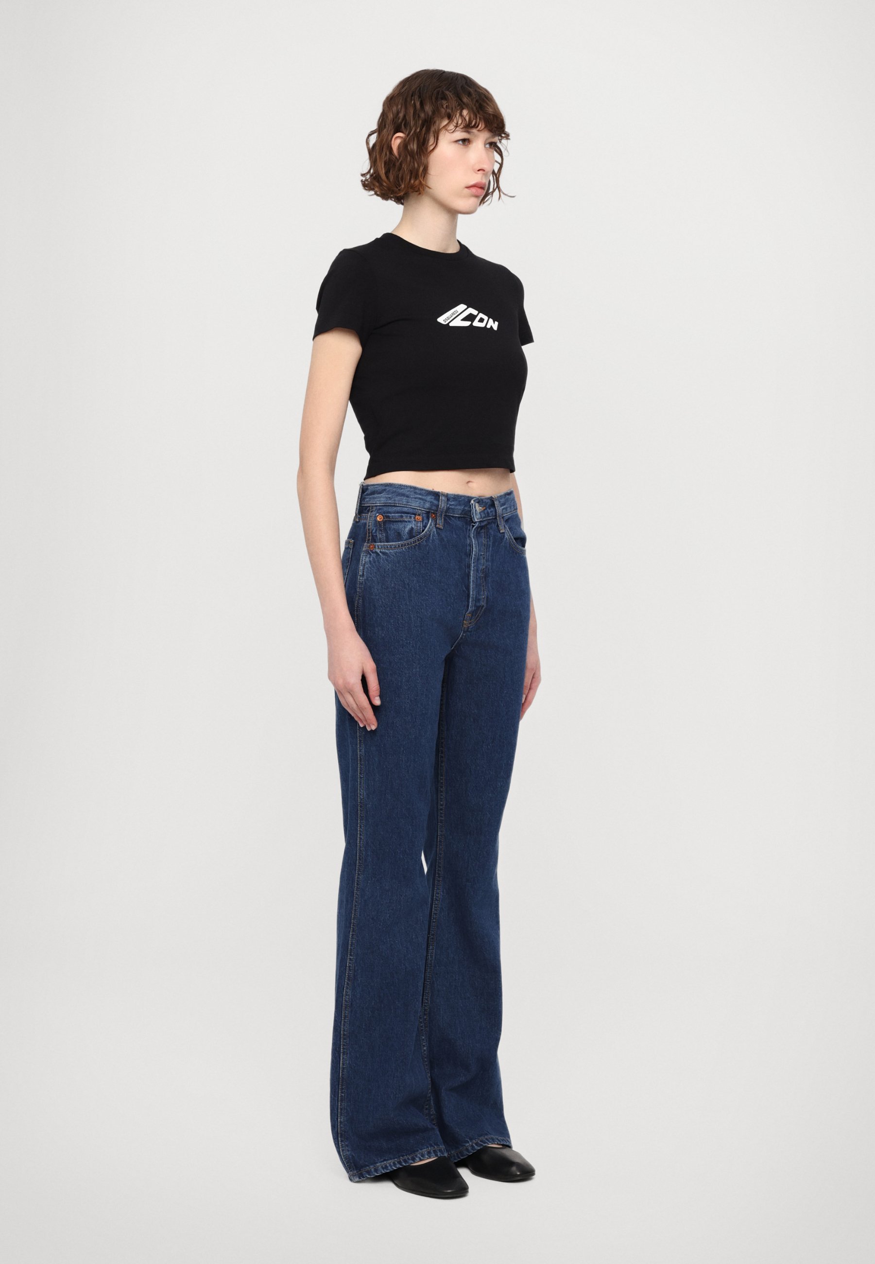 DSQUARED2 ICON MINI FIT T-shirt - T-shirt met print - zwart