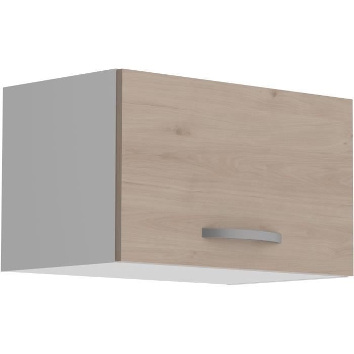 Armario de pared OSLO de 1 puerta - Acabado en roble Jackson - 60 cm de ancho x 36 cm de profundidad x 35 cm de alto