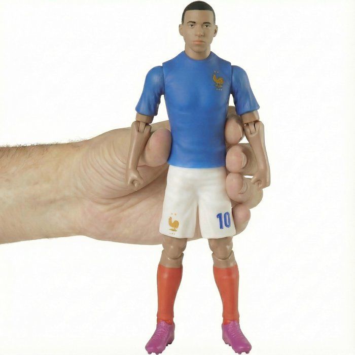 Figura articulada - Seleção Francesa - MEGABLEU - Mbappé número 10 - 20 cm