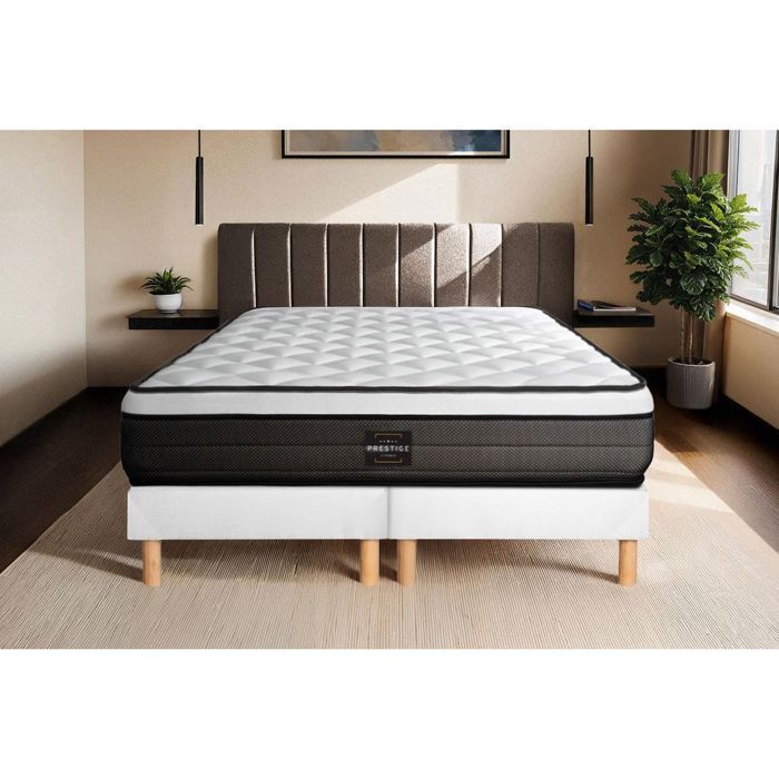 Ensemble Suite 180x200 Ressorts ensachés, mémoire de forme 5 zones