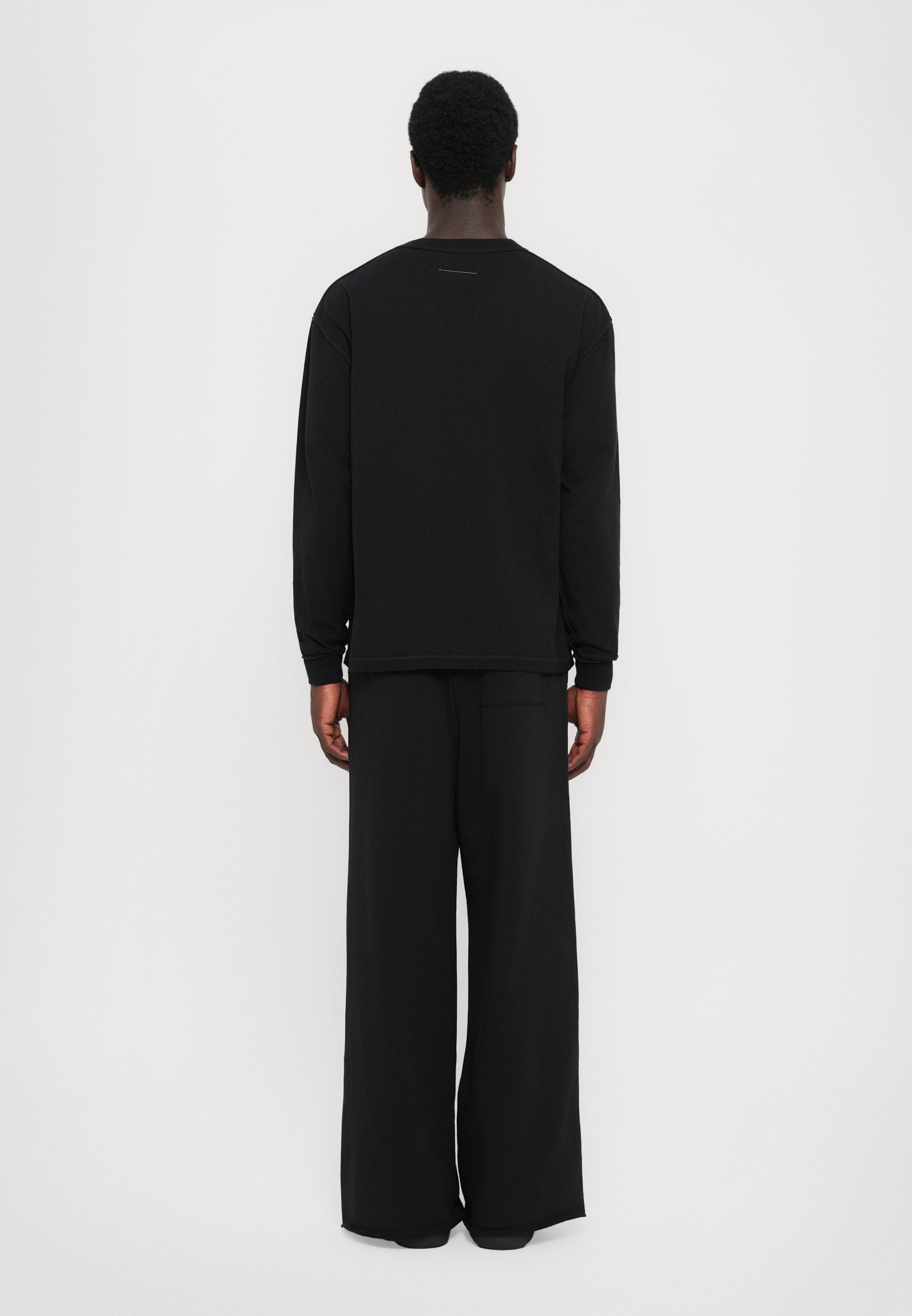 MM6 Maison Margiela LONG SLEEVED - Top a maniche lunghe - nero