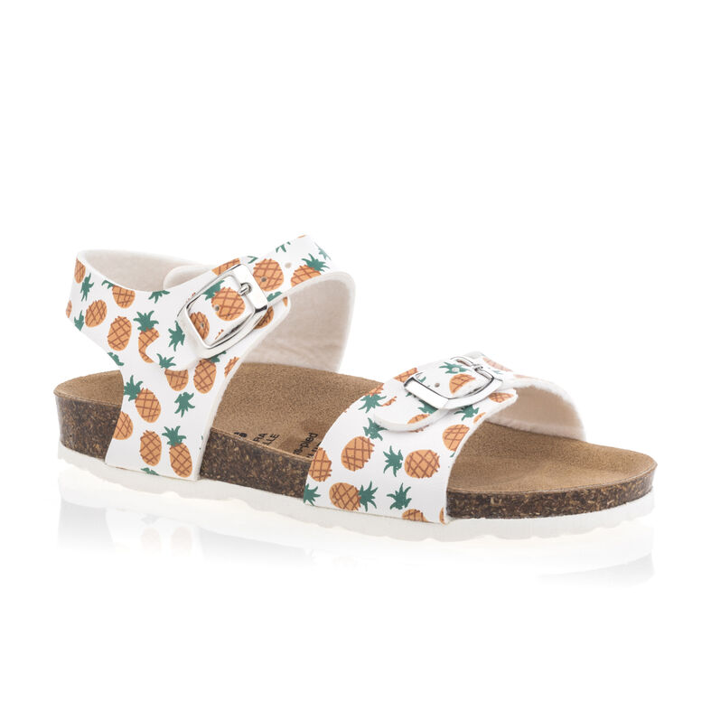 Hvite sandaler / sko med åpen tå for jenter