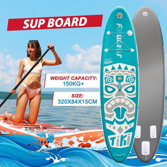 FunWater-Planche de Paddle Gonflable Antidérapante, Sports Aquatiques, SUP ultra-léger,EVA antidérapant,335x83x15cm