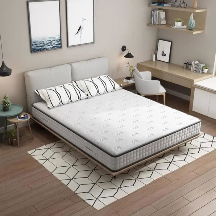 Madras - DEWINNER - 90x200 cm - Memory-skum - 22 cm tyk - Balanceret støtte