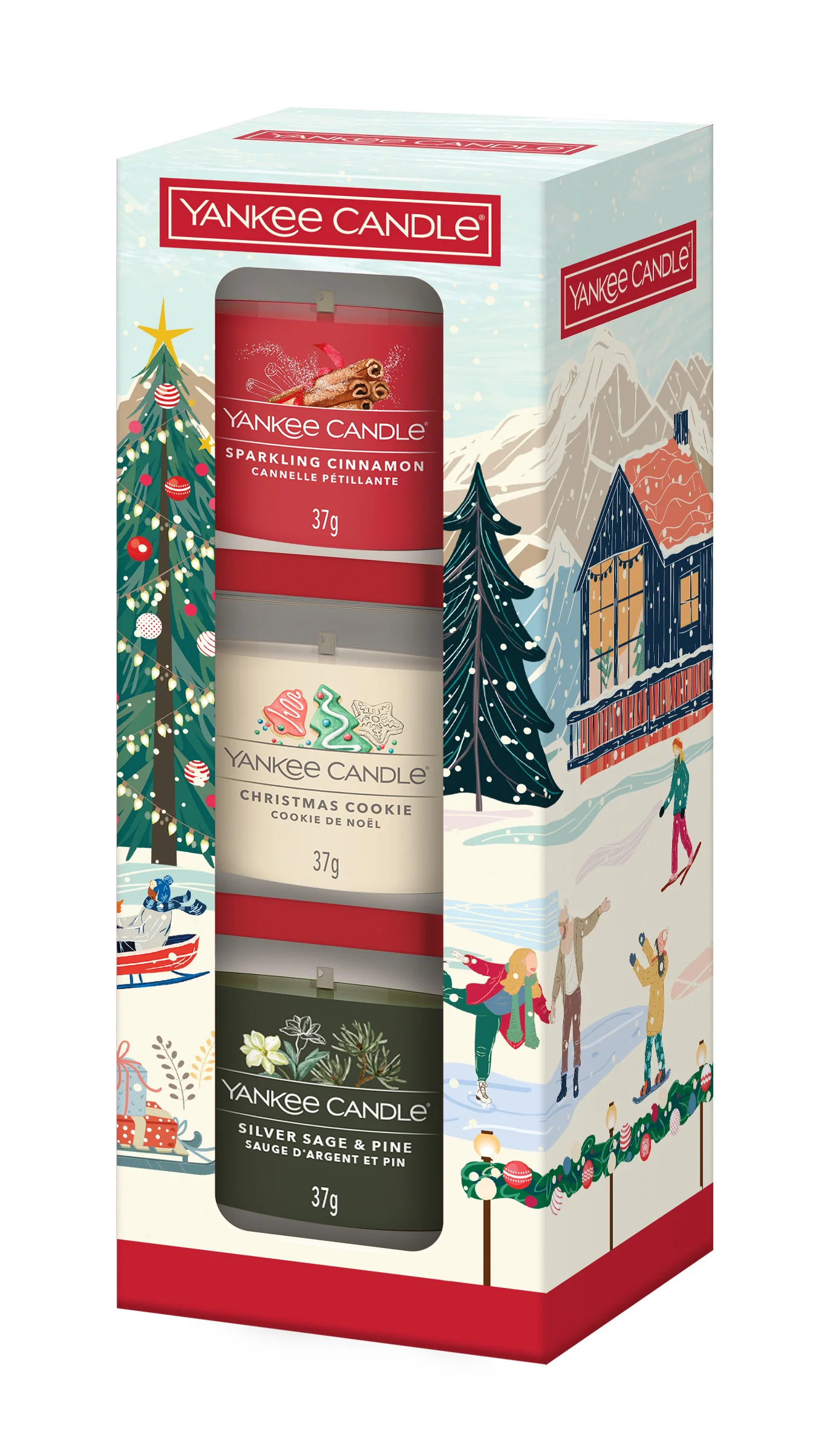 Filled Votive Candles Confezione Regalo 3 Candele Votive - CHRISTMAS CLASSICS SET - Candela Profumata