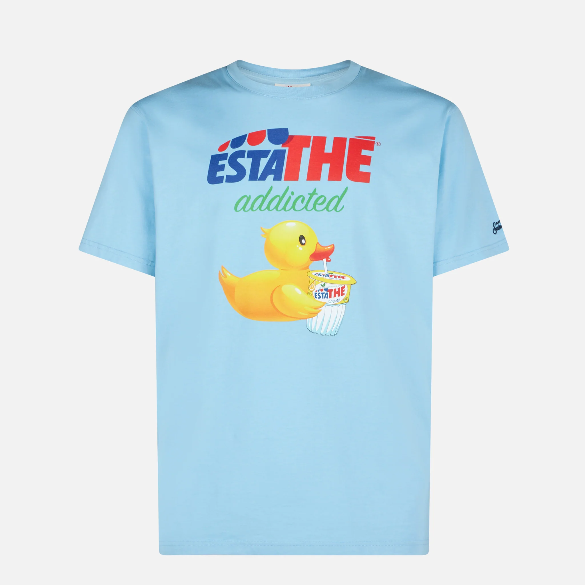 Estathé katoenen T-shirt voor heren met eendenprint | ESTATHE' EDITION