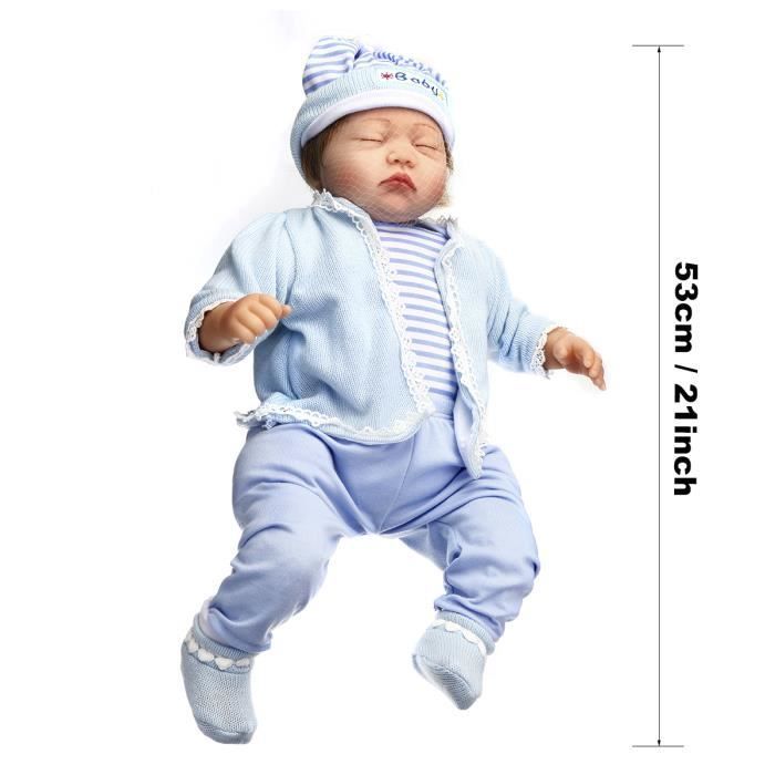 Realistic Baby Doll - TEMPSA - Reborn Baby - Soft Silicone - 49 cm - Gift Toy